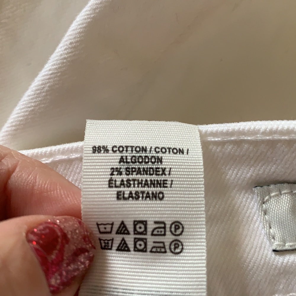 NWT Lucky Brand size 14 white Ava crop jeans - Picture 7 of 8